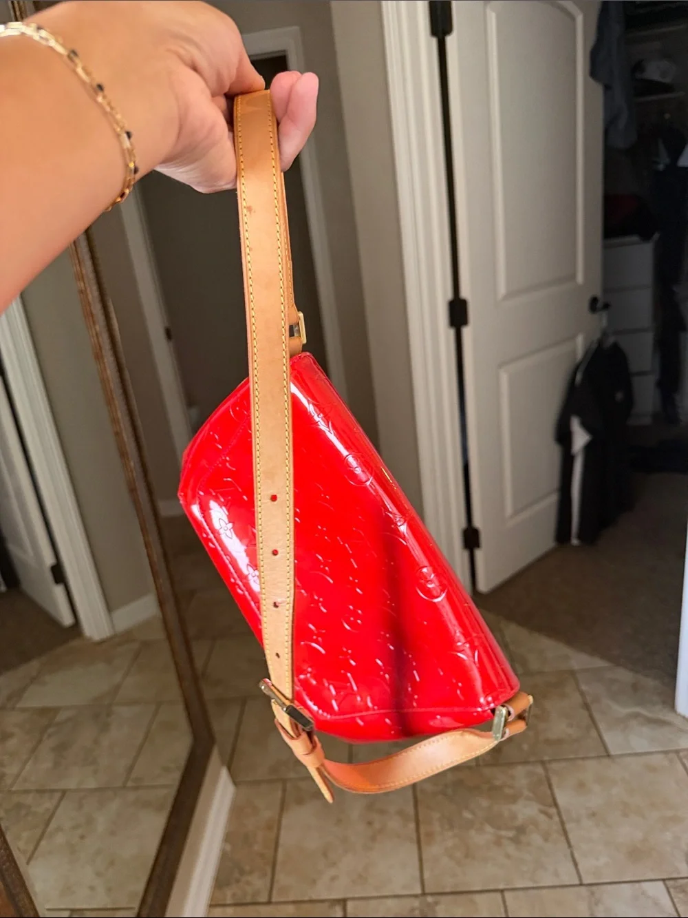 Vintage Louis Vuitton red orange